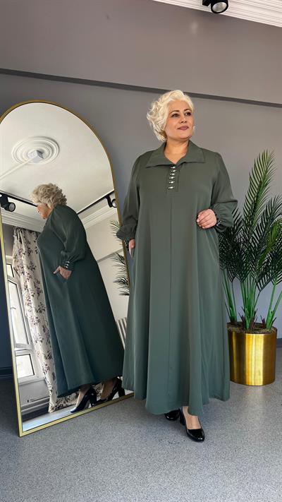 Selma Büyük Beden Krep Elbise