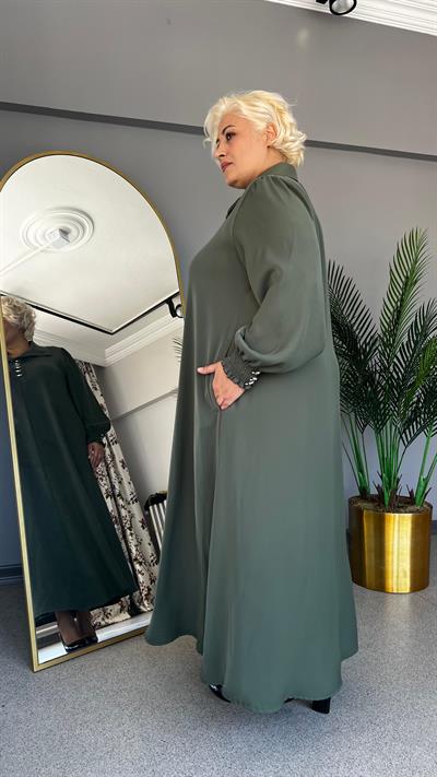 Selma Büyük Beden Krep Elbise