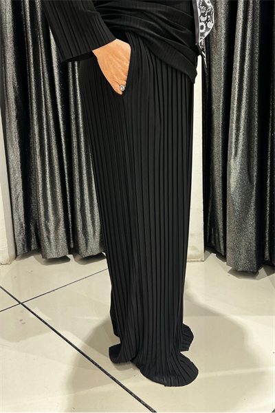 Selma Büyük Beden Lastikli Bel Şık Pantolon