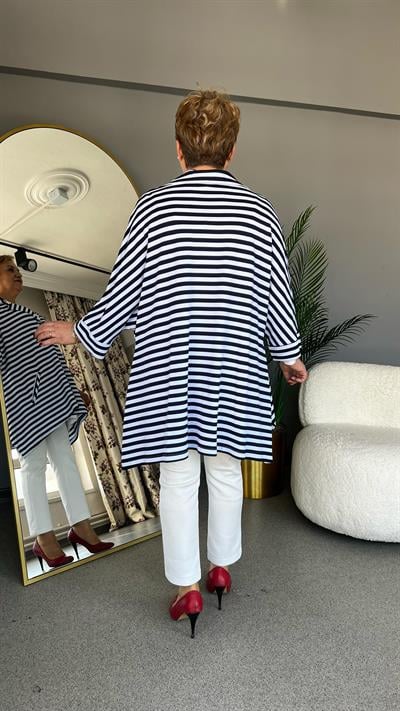 Selma Büyük Beden Marine Ceket