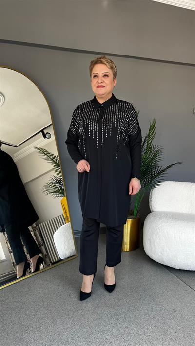 Selma Büyük Beden Mehtap Gömlek