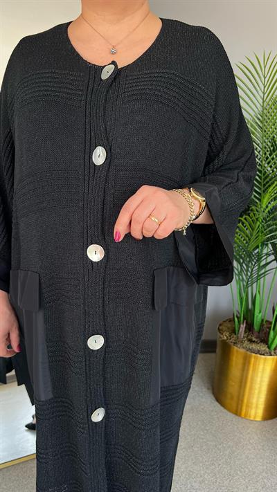 Selma Büyük Beden Merserize Hırka