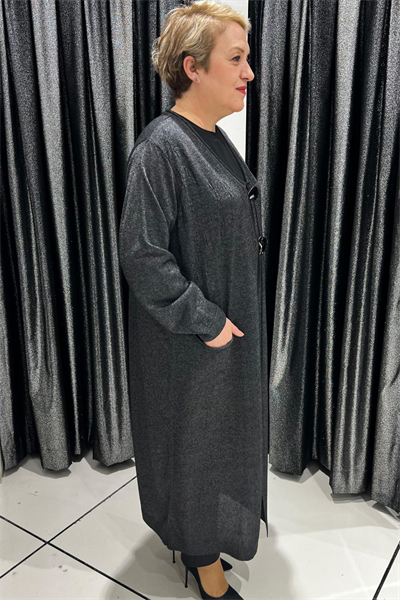 Selma Büyük Beden Merserize Şık Hırka