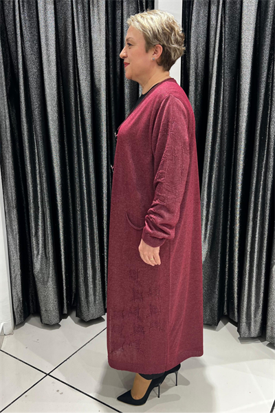 Selma Büyük Beden Merserize Şık Hırka