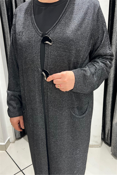 Selma Büyük Beden Merserize Şık Hırka