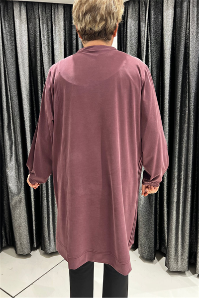 Selma Büyük Beden Modern Çapraz Fermuar Tunik