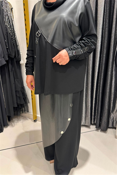 Selma Büyük Beden Modern Tasarım İkili Takım
