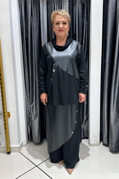 Selma Büyük Beden Modern Tasarım İkili Takım