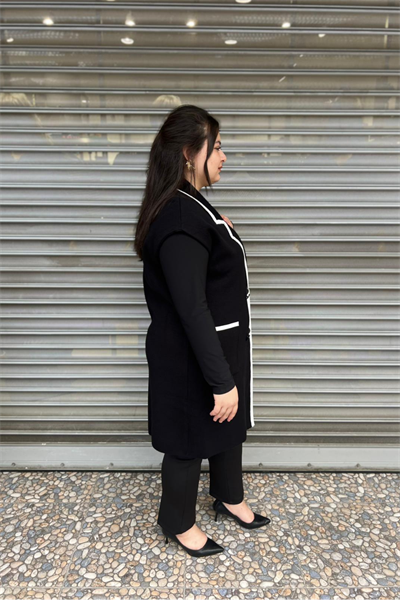 Selma Büyük Beden Modern Tasarım Yelek
