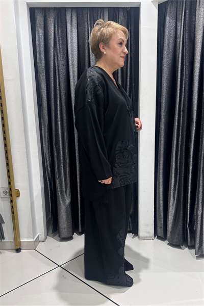 Selma Büyük Beden Nakış Detaylı Takım