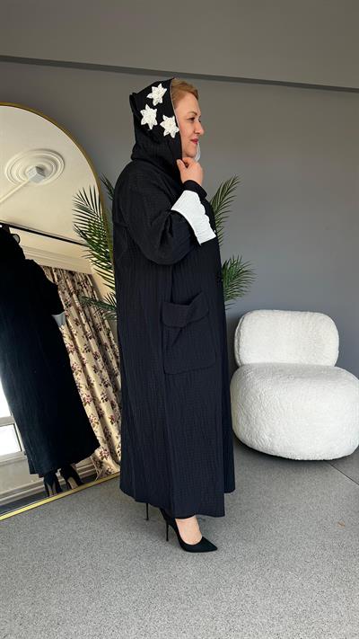 Selma Büyük Beden Nakış Detaylı Tasarım Kapitone Kap