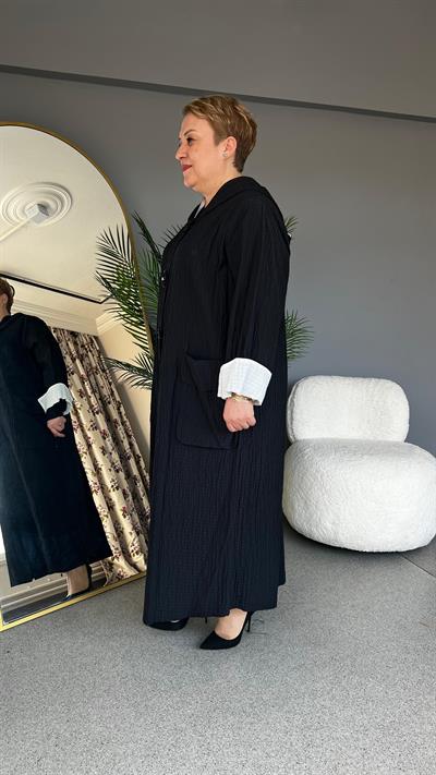 Selma Büyük Beden Nakış Detaylı Tasarım Kapitone Kap