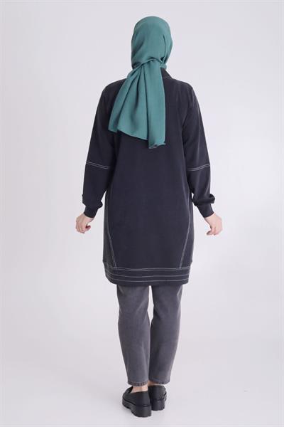 Selma Büyük Beden Örme Lyocell Spor Tunik