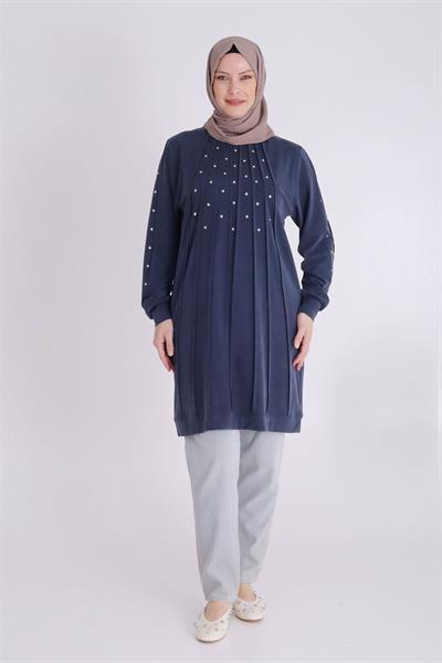 Selma Büyük Beden Örme Lyocell Tunik