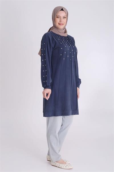 Selma Büyük Beden Örme Lyocell Tunik