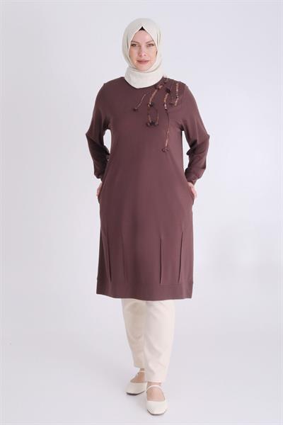 Selma Büyük Beden Örme Tunik