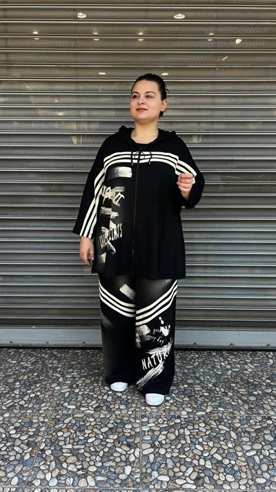 Selma Büyük Beden Oversize Tasarım Eşofman Takımı