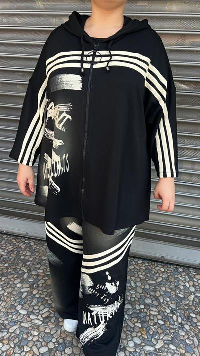 Selma Büyük Beden Oversize Tasarım Eşofman Takımı