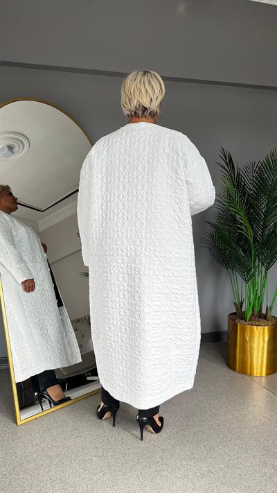 Selma Büyük Beden Pamuklu Kapitone Kap