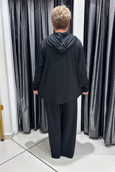 Selma Büyük Beden Patch Detaylı Renkli Desenli Takım