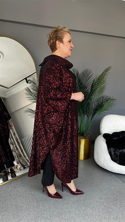 Selma Büyük Beden Payetli Elbise