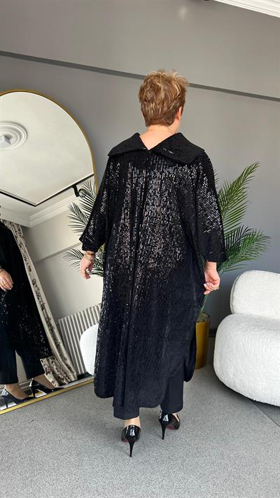 Selma Büyük Beden Payetli Elbise