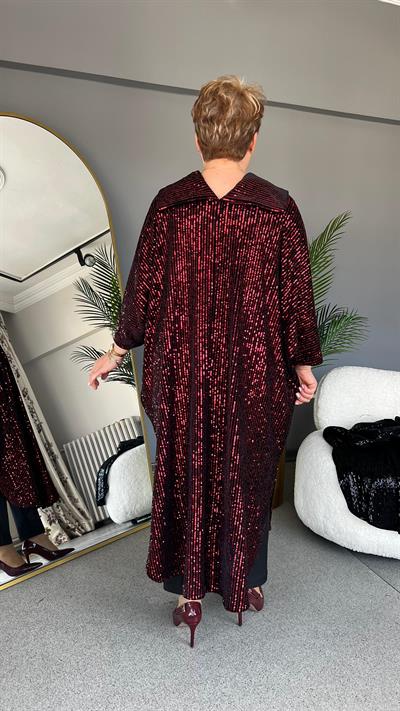 Selma Büyük Beden Payetli Elbise