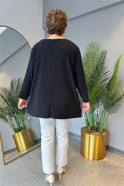 Selma Büyük Beden Plise Bluz