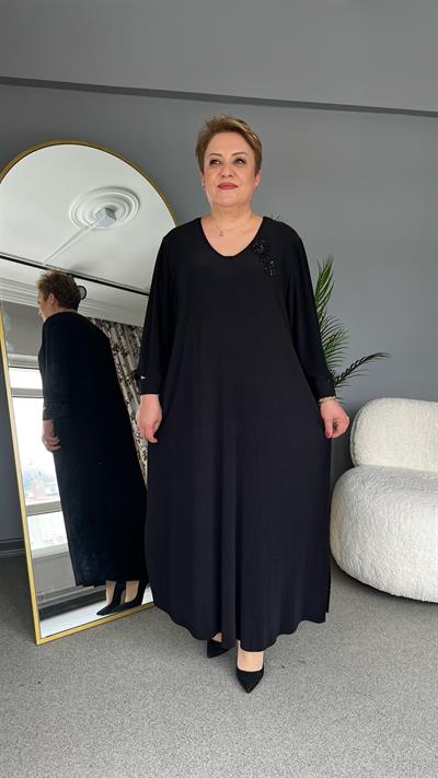 Selma Büyük Beden Plise Elbise