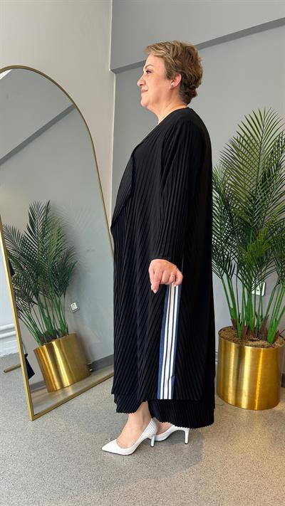Selma Büyük Beden Plise Hırka