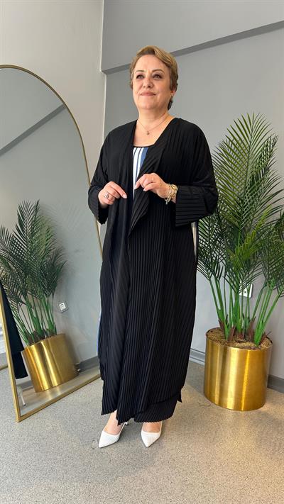 Selma Büyük Beden Plise Hırka