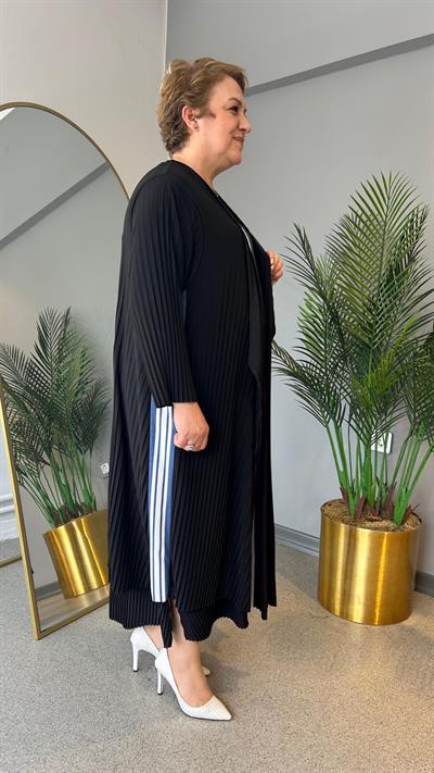 Selma Büyük Beden Plise Hırka