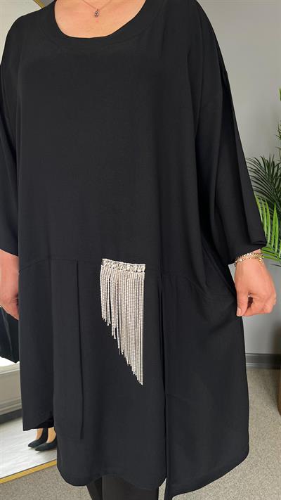 Selma Büyük Beden Püsküllü Tunik