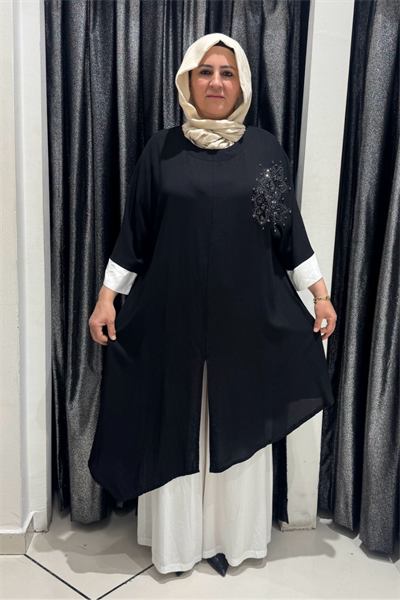 Selma Büyük Beden Rahat Kesim Altlı Üstlü Takım