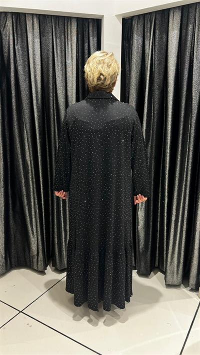 Selma Büyük Beden Rahat Kesim Cepli Elbise