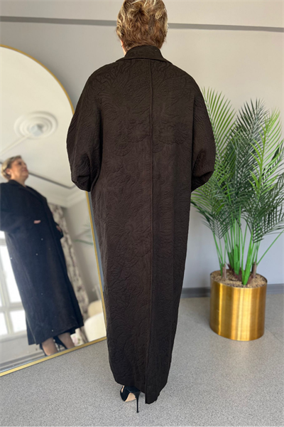 Selma Büyük Beden Rahat Kesim Cepli Kaban