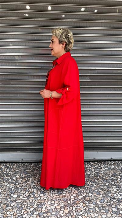 Selma Büyük Beden Rahat Kesim Elbise