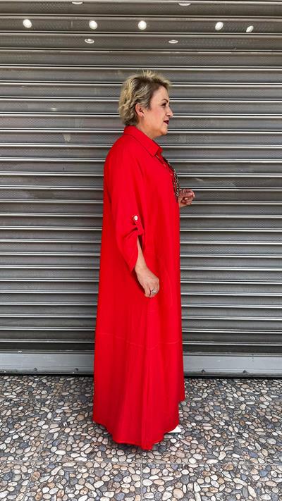 Selma Büyük Beden Rahat Kesim Elbise