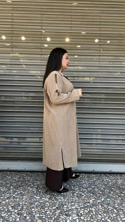 Selma Büyük Beden Rahat Kesim Fitilli Gömlek