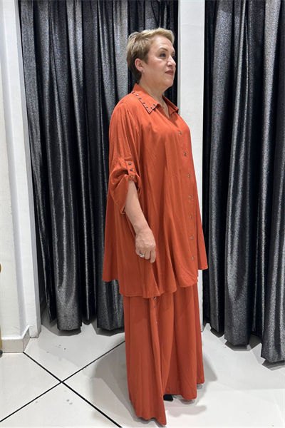 Selma Büyük Beden Rahat Kesim İkili Takım