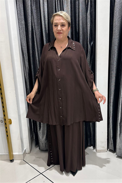 Selma Büyük Beden Rahat Kesim İkili Takım