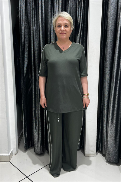 Selma Büyük Beden Rahat Kesim İkili Takım