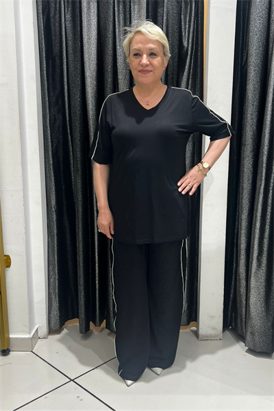 Selma Büyük Beden Rahat Kesim İkili Takım