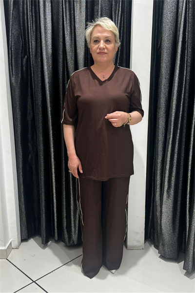 Selma Büyük Beden Rahat Kesim İkili Takım