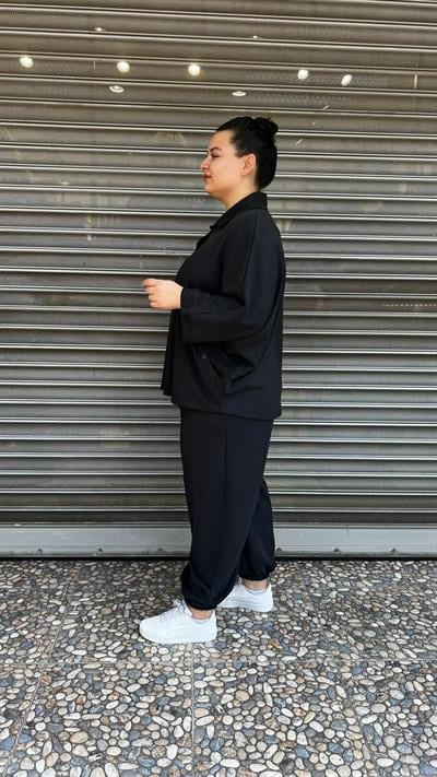 Selma Büyük Beden Rahat Kesim Oversize Alt Üst Takım