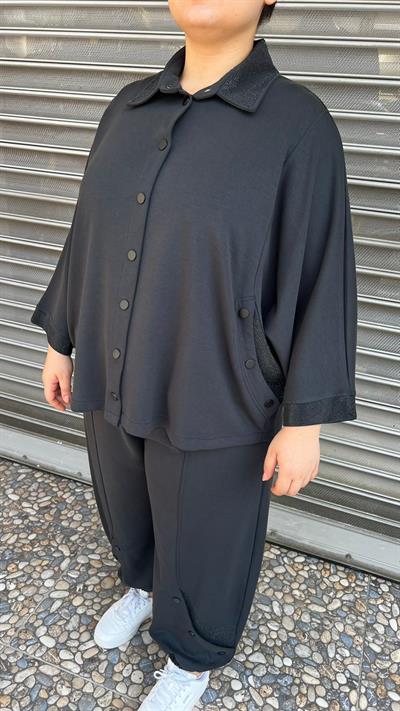 Selma Büyük Beden Rahat Kesim Oversize Alt Üst Takım