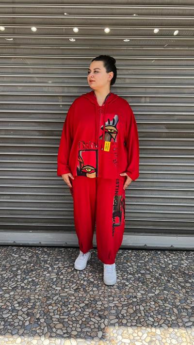 Selma Büyük Beden Rahat Kesim Tasarım Takım