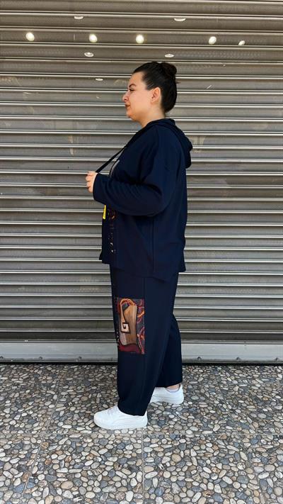 Selma Büyük Beden Rahat Kesim Tasarım Takım