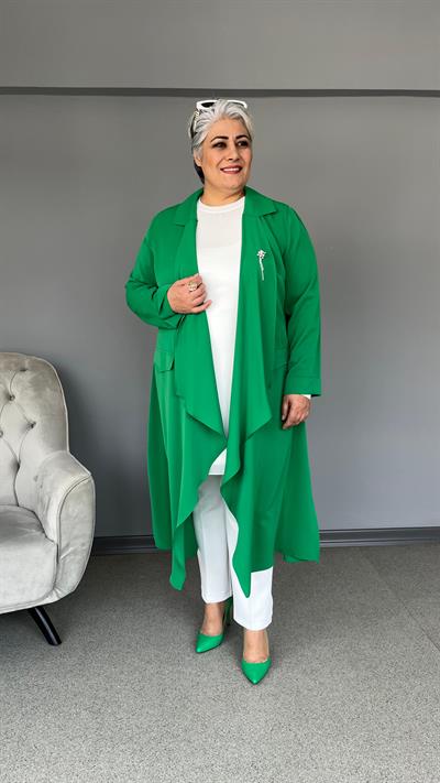 Selma Büyük Beden Salaş Hırka