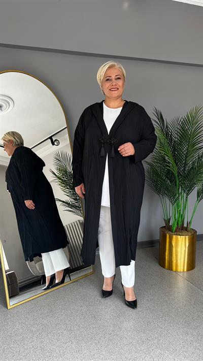 Selma Büyük Beden Salaş Şık Hırka